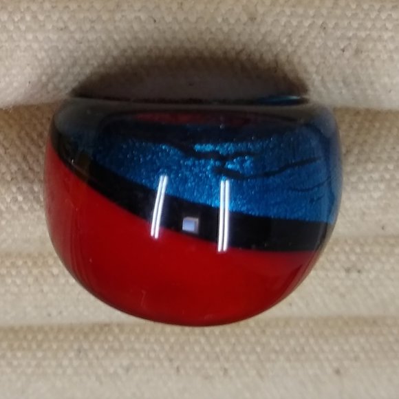 Hand-blown Glass Ring Crafted by Southern California Artisan - Picture 3 of 7